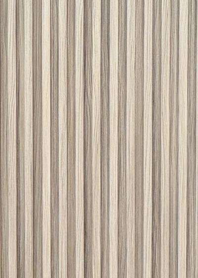 Wood composite slat sample, ivory in tone.